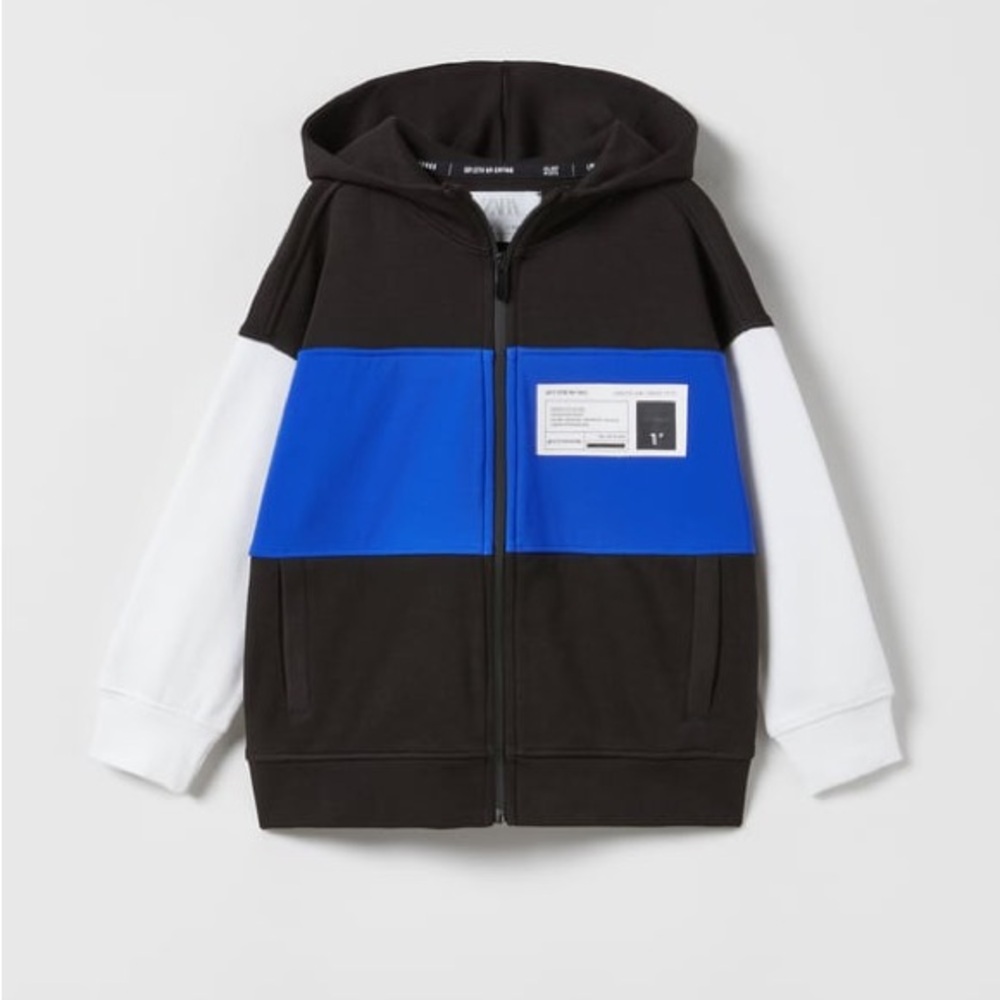 Zara Kids | Black and Blue Hoodie